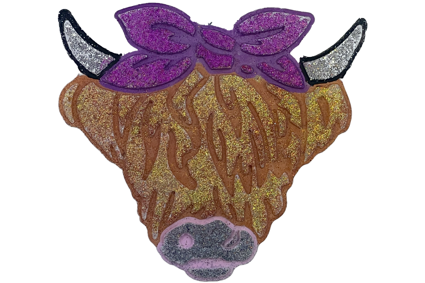 HIGHLAND COW WITH BOW SCENT SEEDS AIR FRESHENER