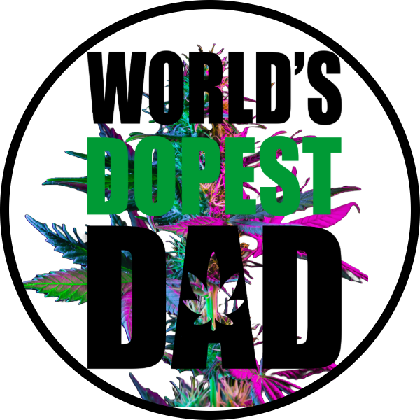 WORLD'S DOPEST DAD WITH BUD SCENT SEEDS AIR FRESHENER