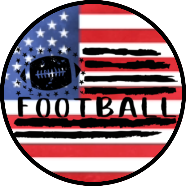 RED WHITE AND BLUE FOOTBALL SCENT SEEDS AIR FRESHENER