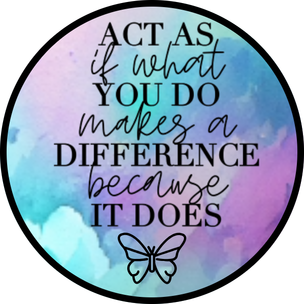 ACT AS IF WHAT YOU DO MAKES A DIFFERENCE SCENT SEEDS AIR FRESHENER