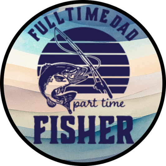 FULLTIME DAD PART TIME FISHER SCENT SEEDS AIR FRESHENER