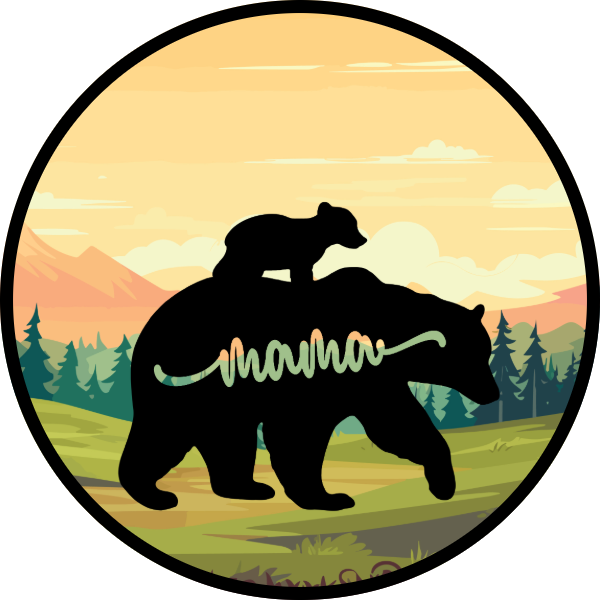 MAMA BEAR WITH A CUB SCENT SEEDS AIR FRESHENER