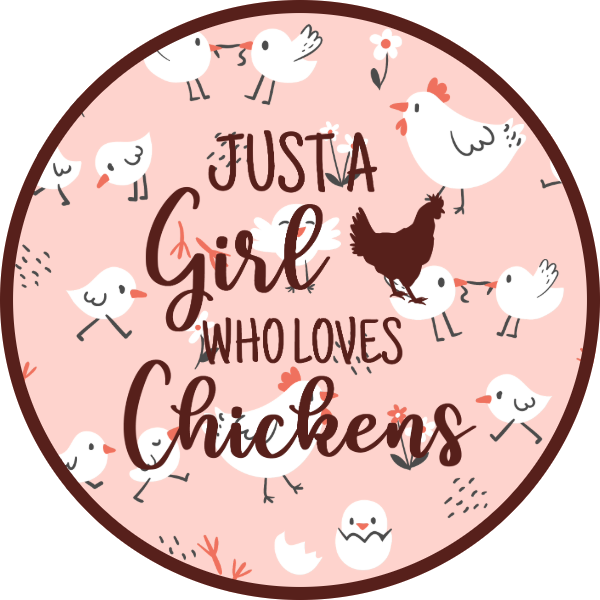 JUST A GIRL WHO LOVES CHICKENS SCENT SEEDS AIR FRESHENER