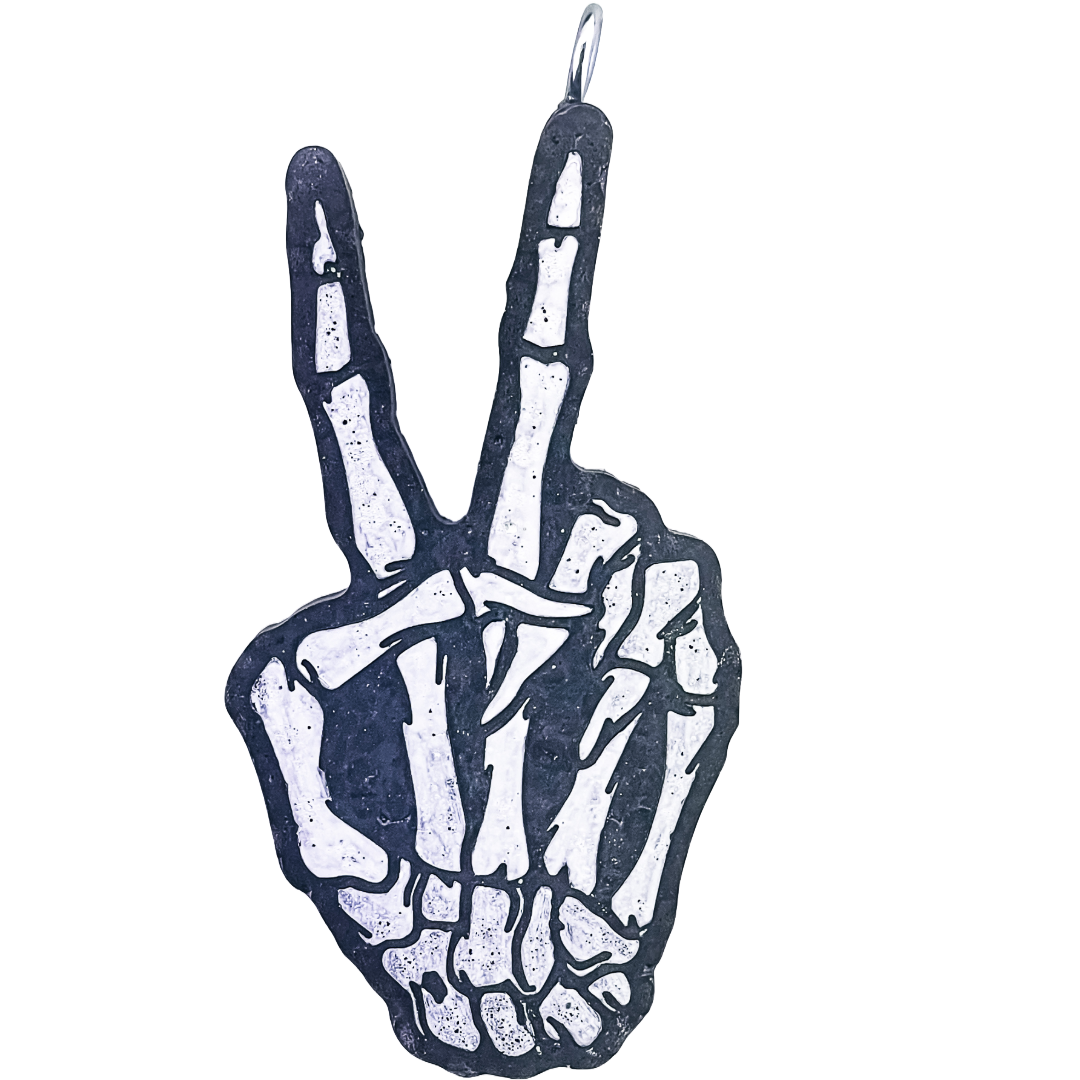 SKELETON PEACE SIGN SCENT SEEDS AIR FRESHENER