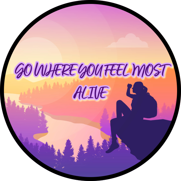 GO WHERE YOU FEEL MOST ALIVE SCENT SEEDS AIR FRESHENER