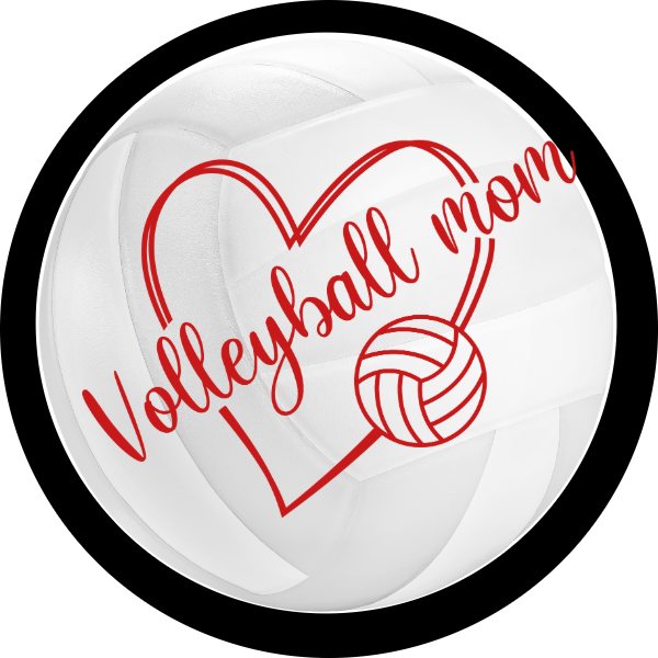 VOLLEYBALL MOM RED HEART SCENT SEEDS AIR FRESHENER