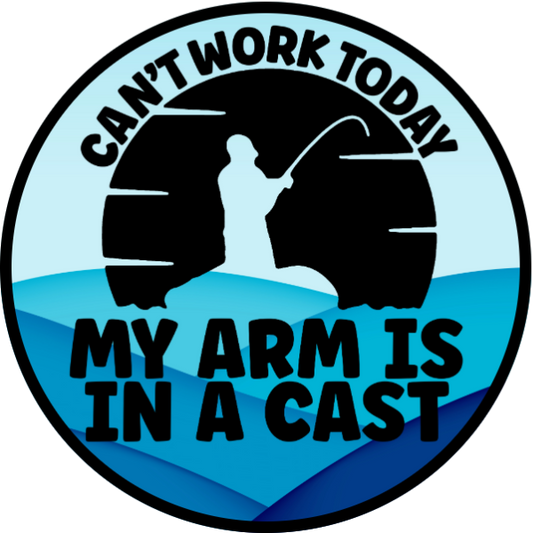 CAN'T WORK TODAY MY ARM IS IN A CAST SCENT SEEDS AIR FRESHENER