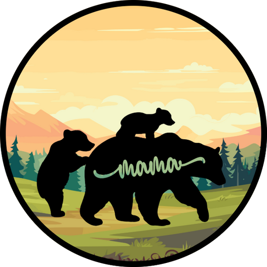 MAMA BEAR WITH TWO CUBS SCENT SEEDS AIR FRESHENER