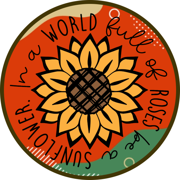 IN A WORLD FULL OF ROSES BE A SUNFLOWER RED SCENT SEEDS AIR FRESHENER