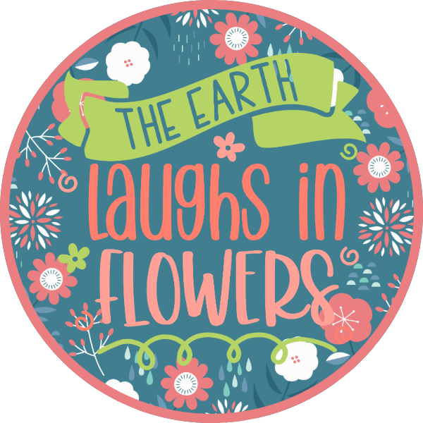 THE EARTH LAUGHS IN FLOWERS PINK BLUE SCENT SEEDS AIR FRESHENER