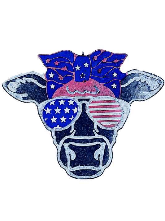 STARS AND STRIPES COW