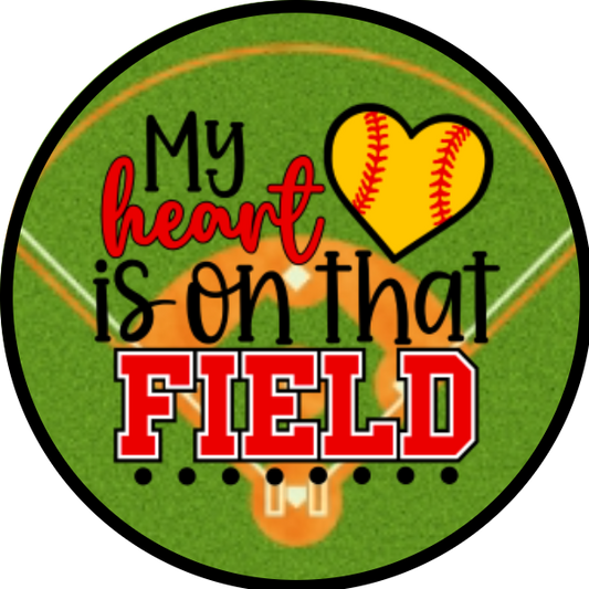 MY HEART IS ON THAT FIELD GREEN YELLOW SCENT SEEDS AIR FRESHENER