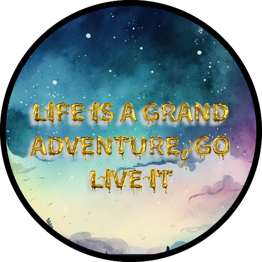 LIFE IS A GRAND ADVENTURE GO LIVE IT SCENT SEEDS AIR FRESHENER