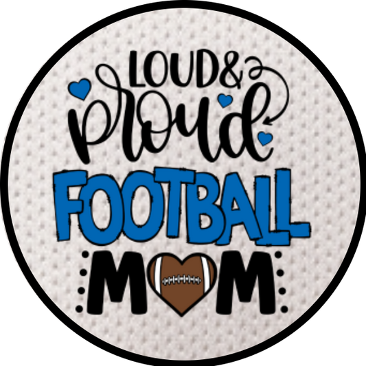 LOUD AND PROUD FOOTBALL MOM BLUE SCENT SEEDS AIR FRESHENER