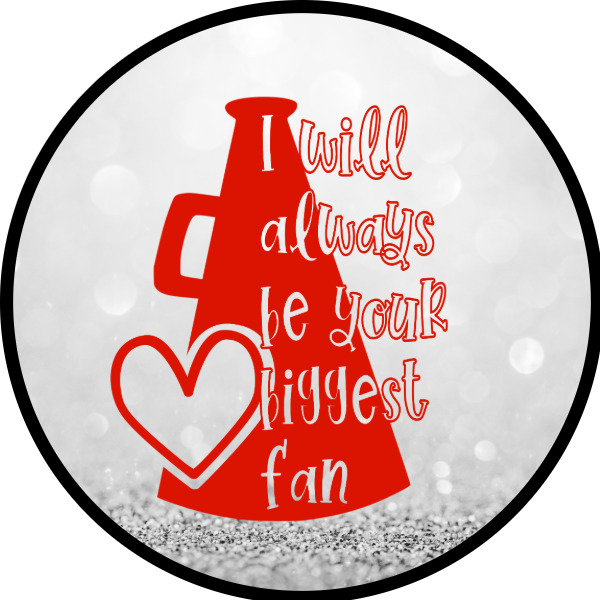 I WILL ALWAYS BE YOUR BIGGEST FAN RED MEGAPHONE SCENT SEEDS AIR FRESHENER