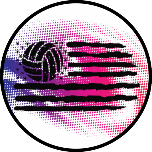 VOLLEYBALL FLAG PURPLE PINK SCENT SEEDS AIR FRESHENER